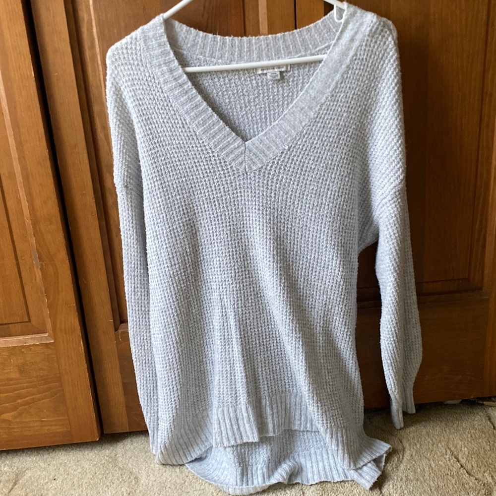 American Eagle outfitters women’s size small color, gray knit oversize sweater